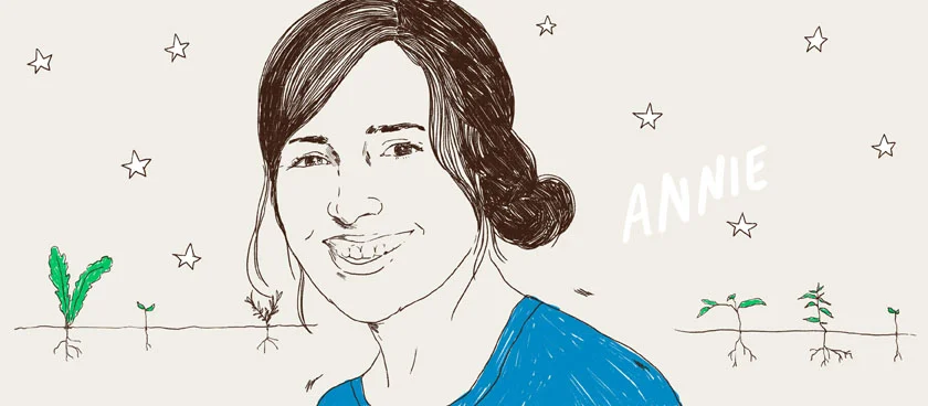 Illustrated portrait of Annie Cocchia